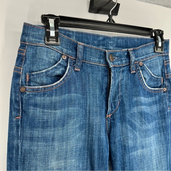 Citizens of Humanity Bootcut Jeans Stretch Low Rise Whiskered USA Made Women 26 - Picture 4 of 14